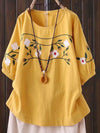 Embroidery Floral Tee