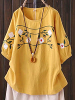 Embroidery Floral Tee