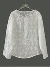 White Embroidery Tee