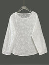 White Embroidery Tee