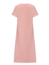 Embroidery Slit Dress