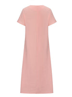 Embroidery Slit Dress