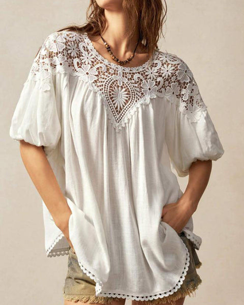 Lace Combo Top