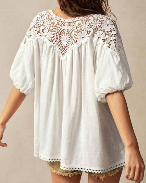 Lace Combo Top