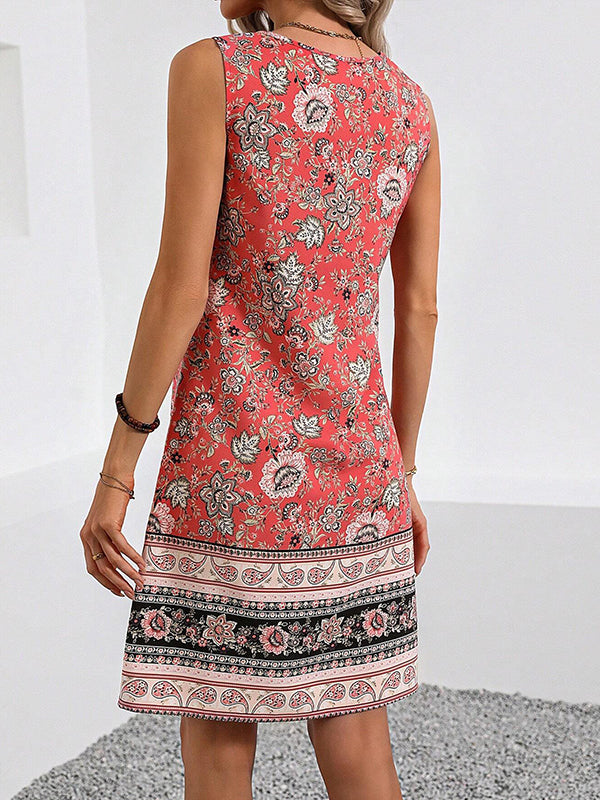 Printed Sleeveless Dress