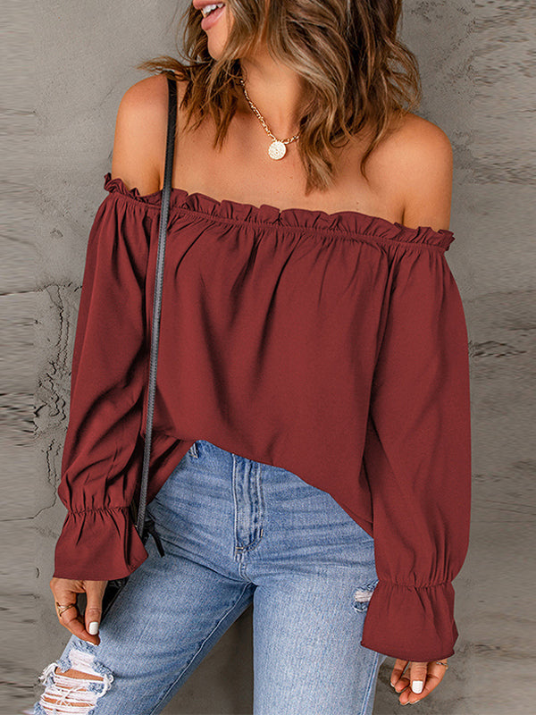 Solid Off-Shoulder Top
