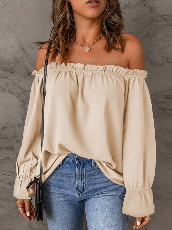 Solid Off-Shoulder Top