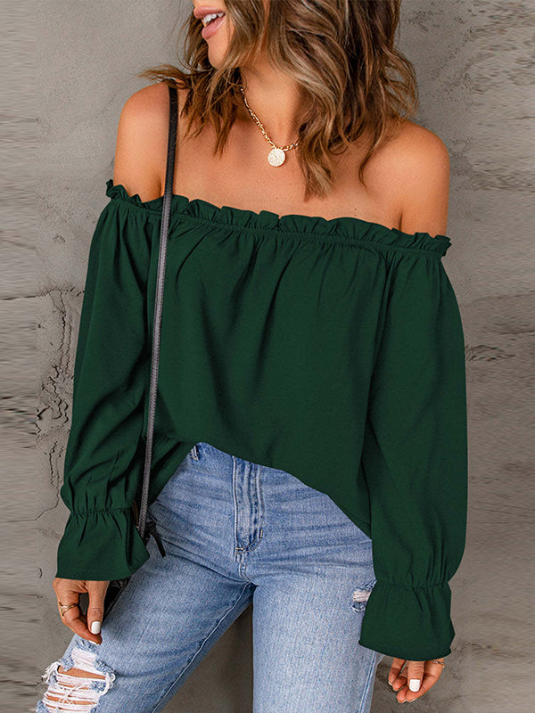 Solid Off-Shoulder Top