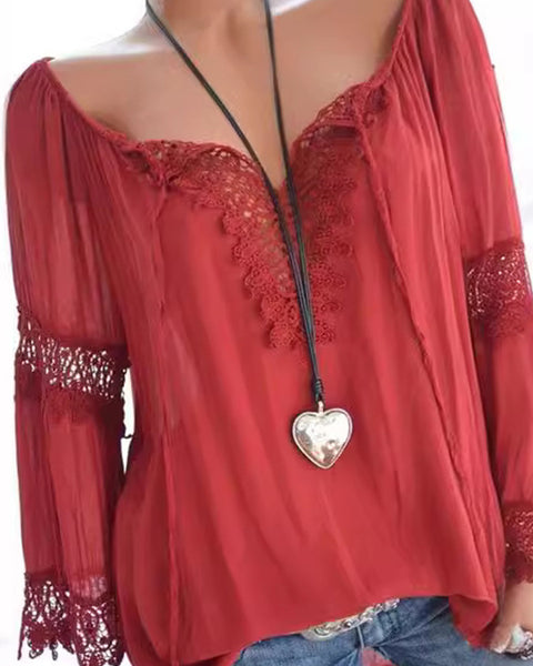 Lace Combo Shirt