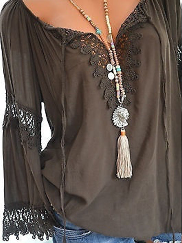 Lace Combo Shirt