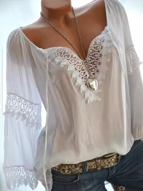 Lace Combo Shirt