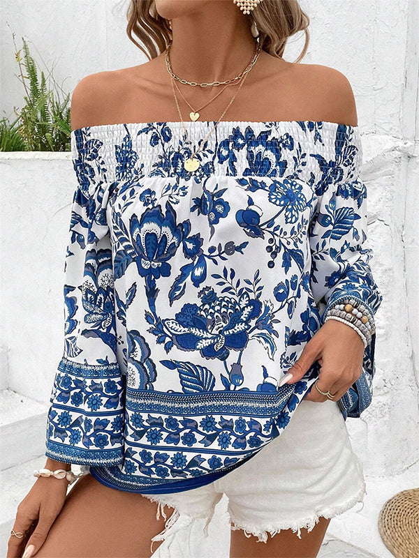 Printed Off-Shoulder Top