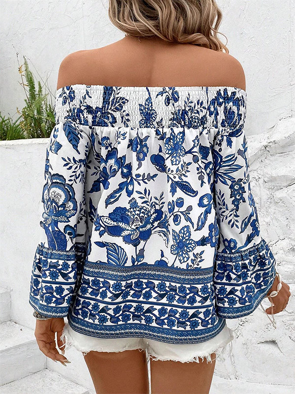 Printed Off-Shoulder Top