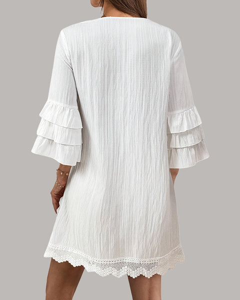 Lace Combo Boho Dress