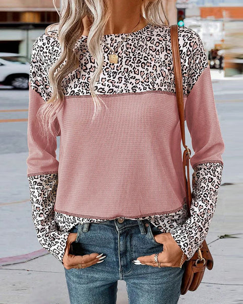 Leopard Combo Top