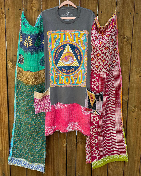 Boho Printed Combo Dress