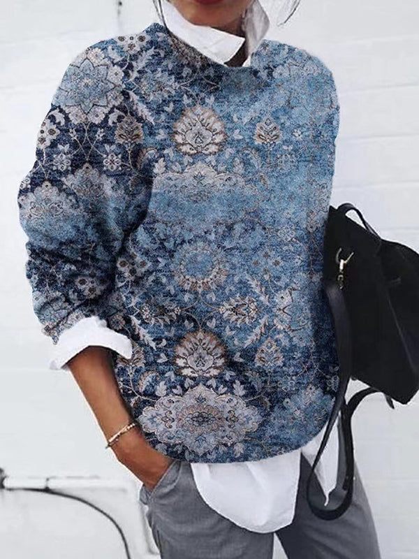 Printed Pullover Sweatshirt