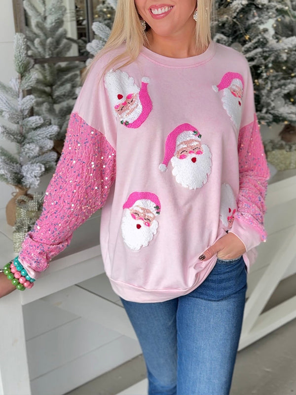 Santa Sequin Sweatshirt