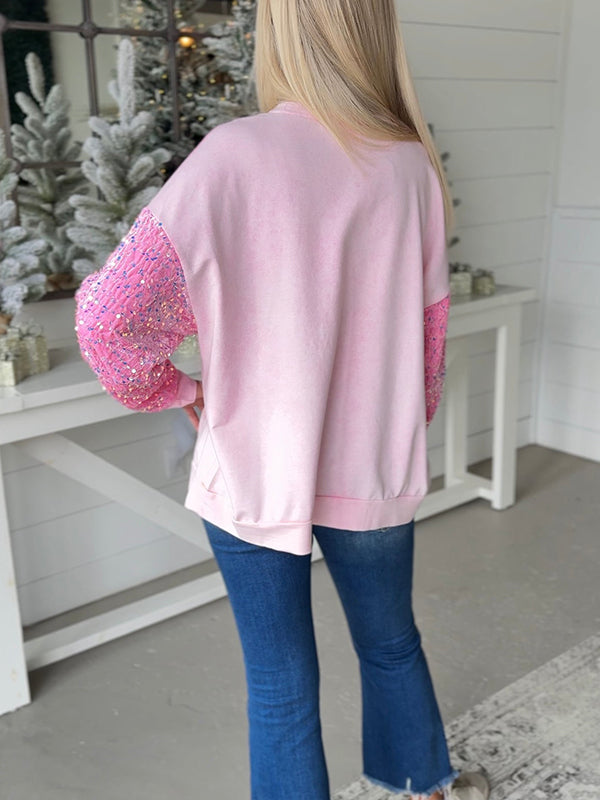 Santa Sequin Sweatshirt