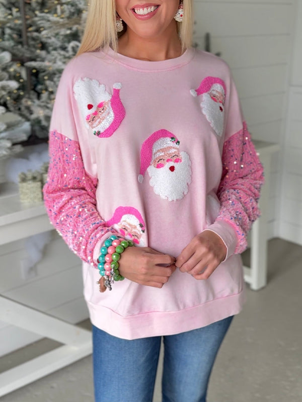 Santa Sequin Sweatshirt