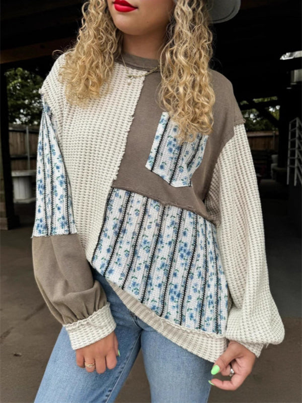 Printed Combo Sweatshirt