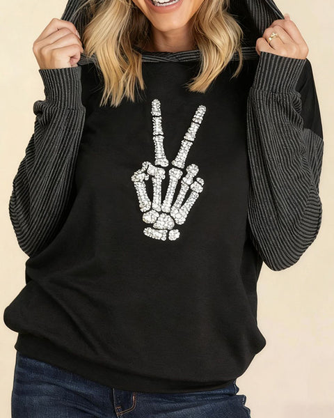 Studded Combo Hoodie