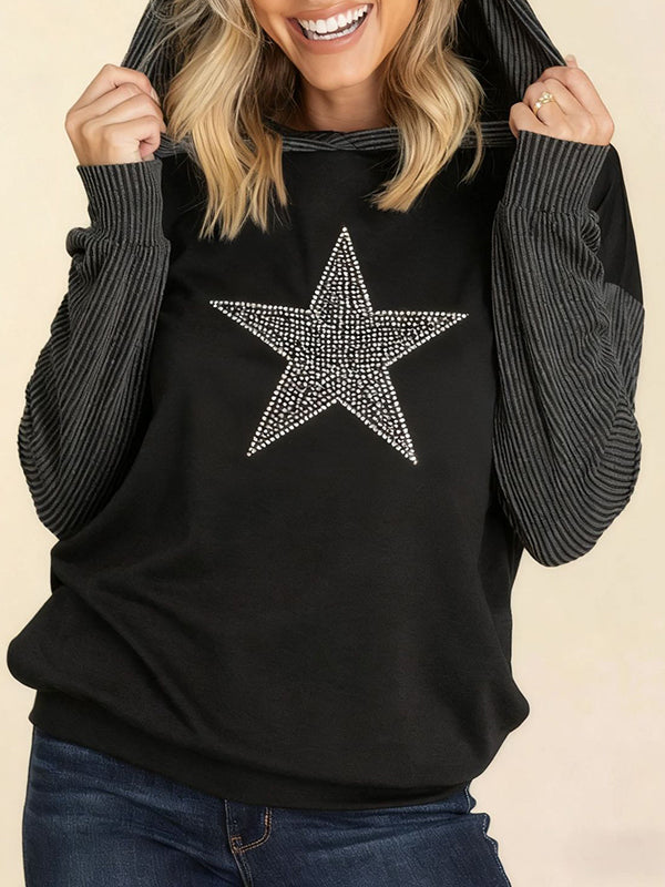 Studded Combo Hoodie