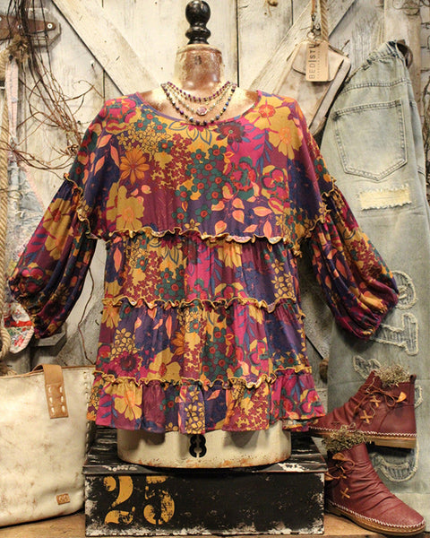 Floral Frilled Shirt