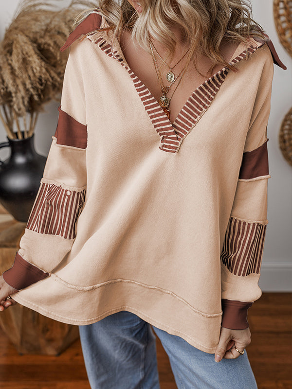 Stripe Combo Sweatshirt