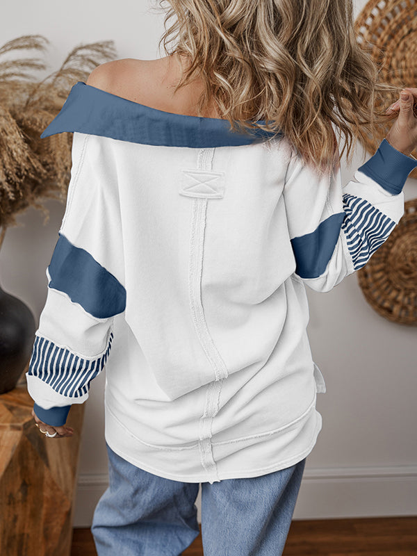 Stripe Combo Sweatshirt
