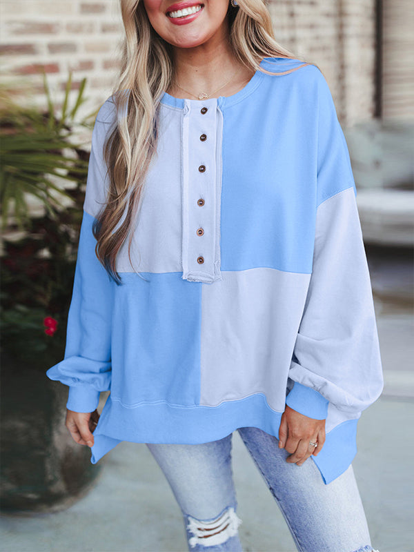 Colorblock Combo Sweatshirt