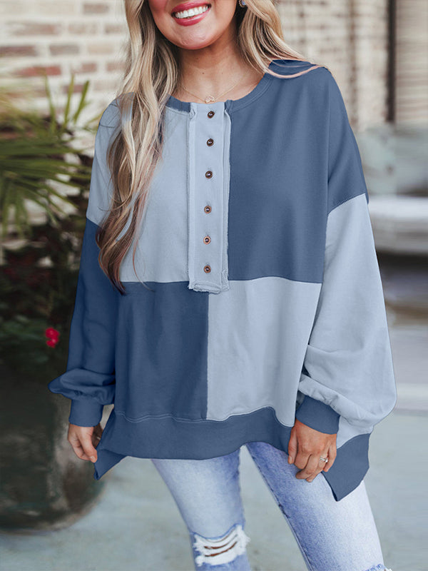 Colorblock Combo Sweatshirt