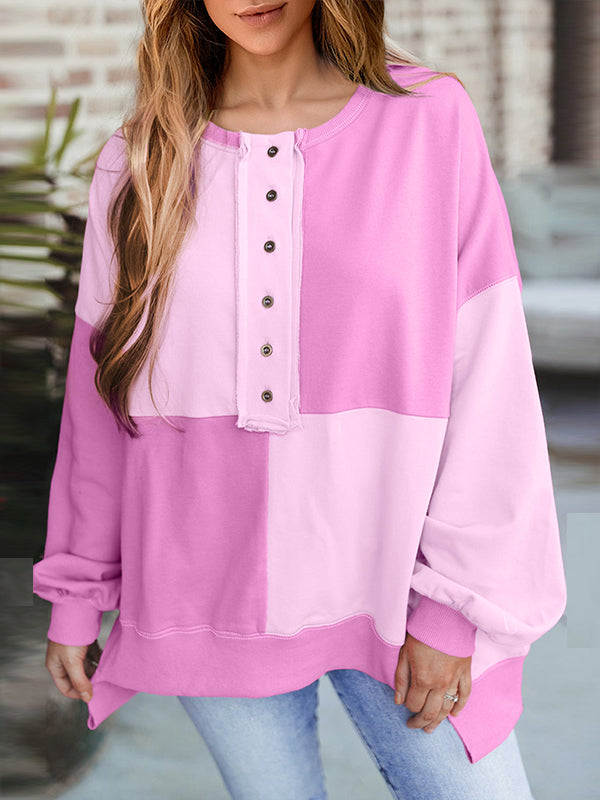 Colorblock Combo Sweatshirt