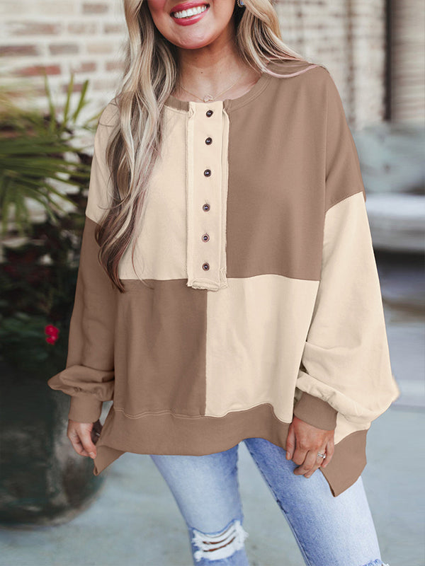 Colorblock Combo Sweatshirt