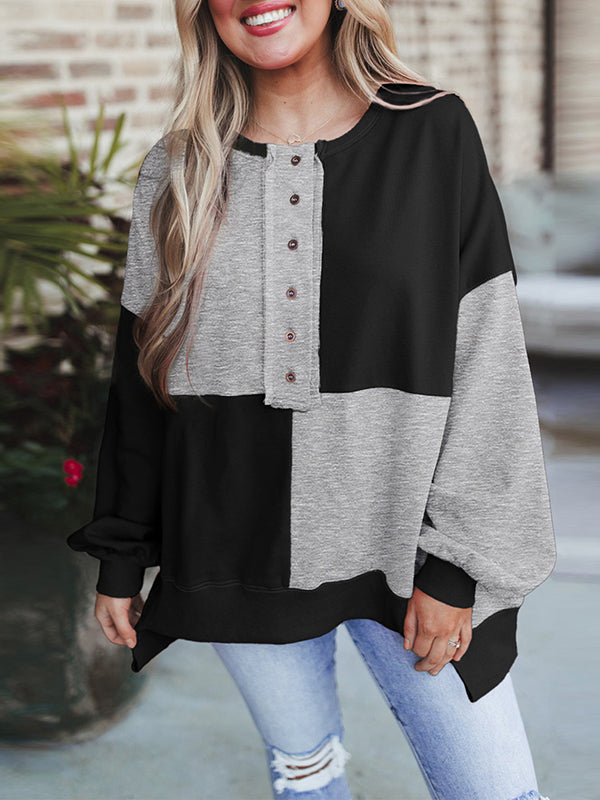 Colorblock Combo Sweatshirt