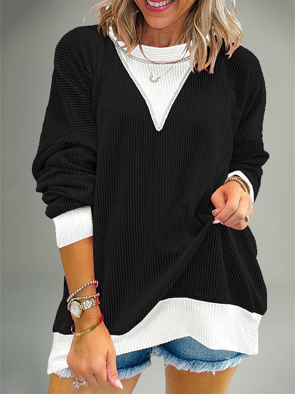 Two-Tone Combo Sweatshirt