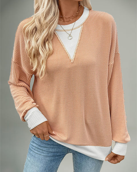 Two-Tone Combo Sweatshirt