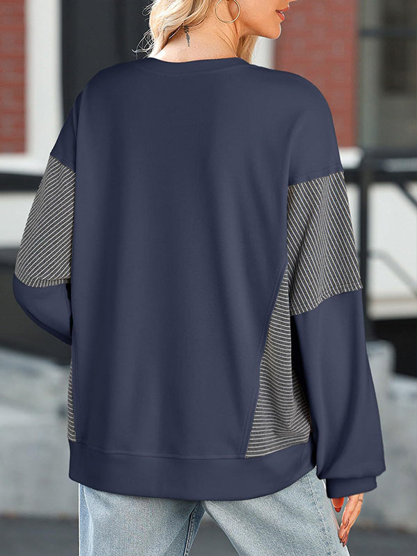 Stripe Combo Sweatshirt