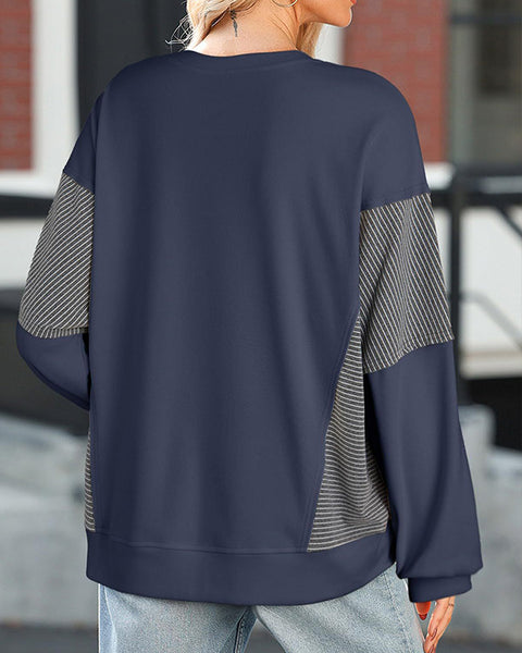 Stripe Combo Sweatshirt