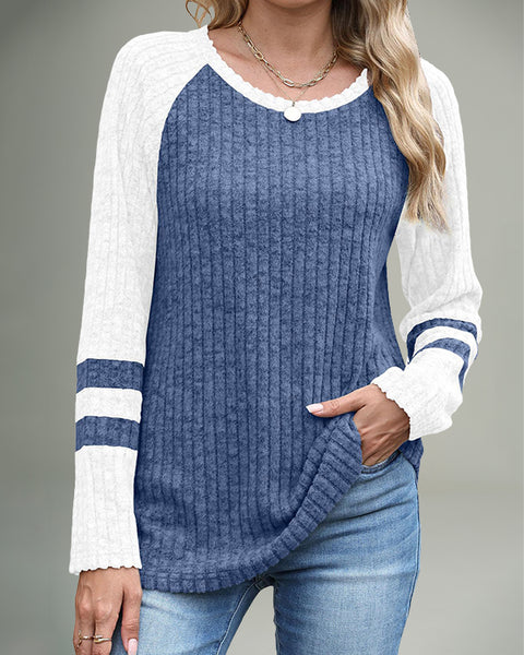 Two-Tone Combo Sweater
